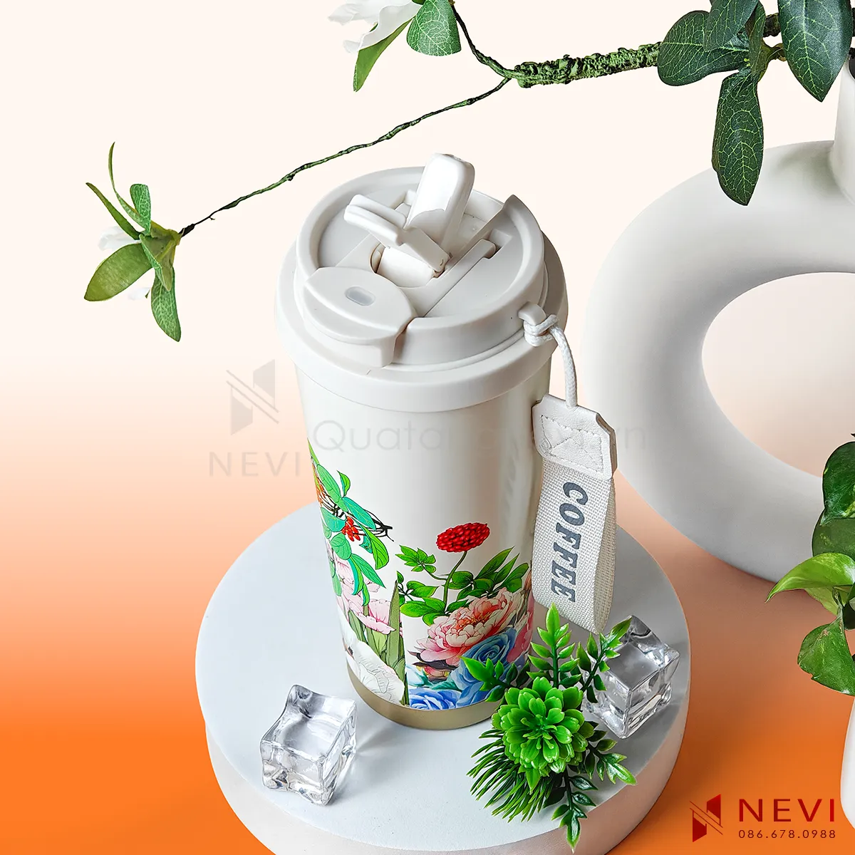 bình giữ nhiệt inox 316 có vòi hút nắp bật tiện lợi