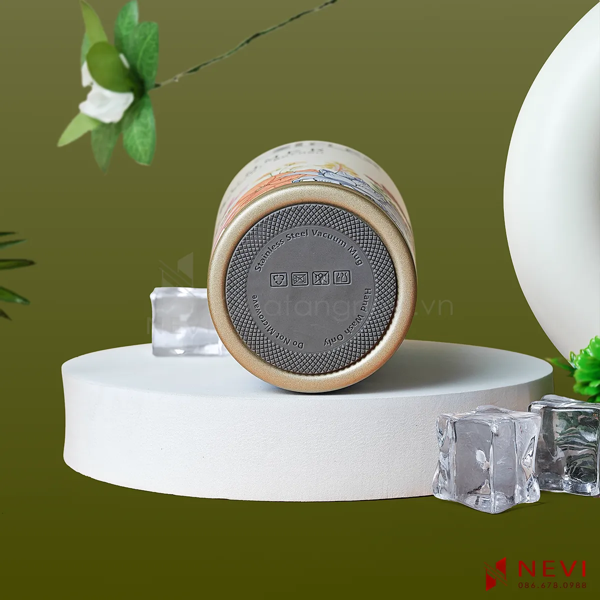 bình giữ nhiệt inox 316 có dán đế silicon chống trơn trượt
