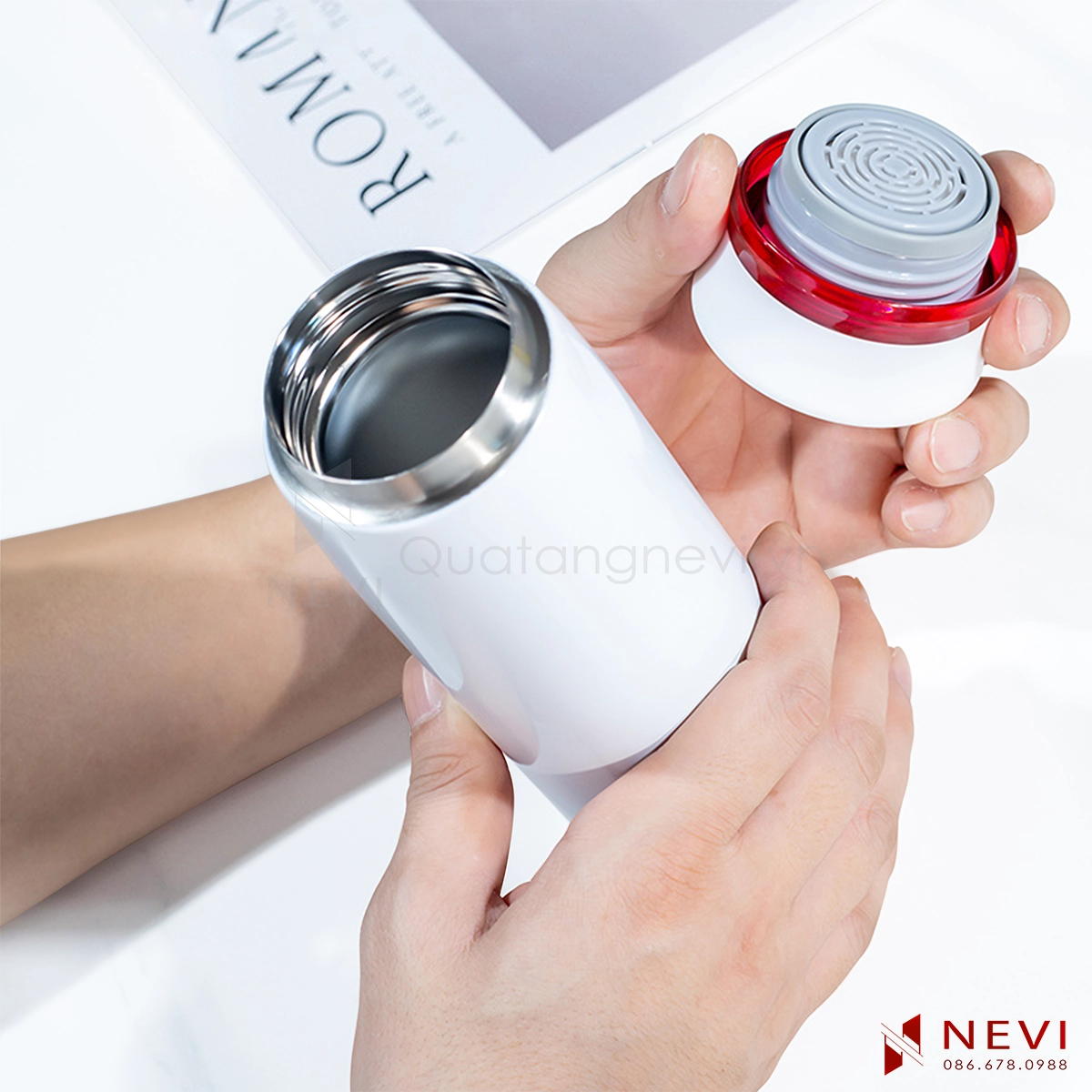 bình giữ nhiệt cao cấp lock&lock Feather Light, cung cấp bởi Quà tặng Nevi