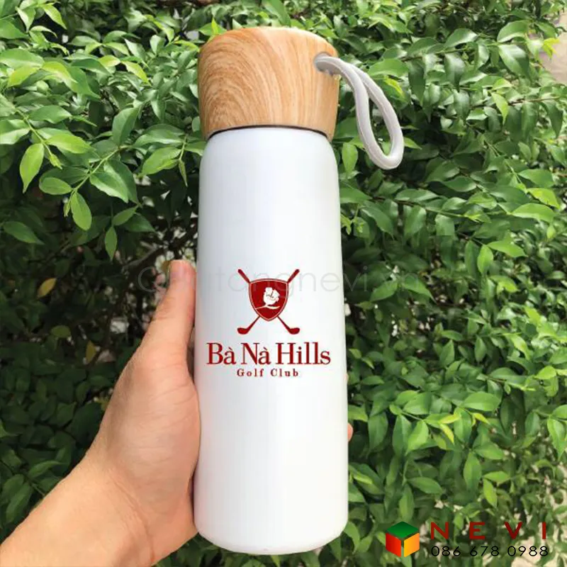Bình Giữ Nhiệt Nắp Vân Gỗ