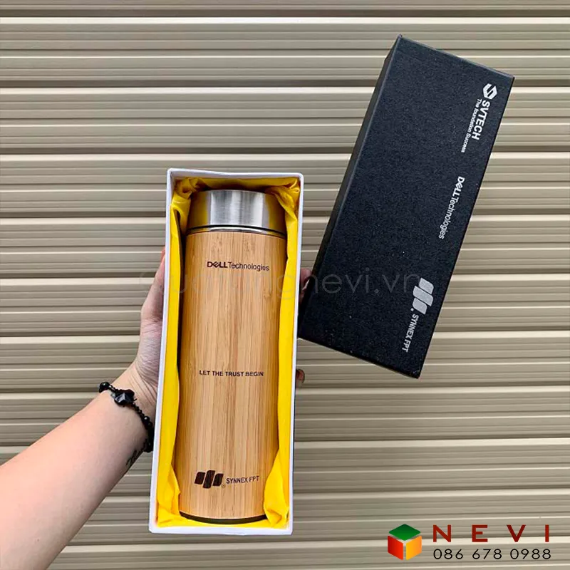 Bình Giữ Nhiệt Vỏ Tre