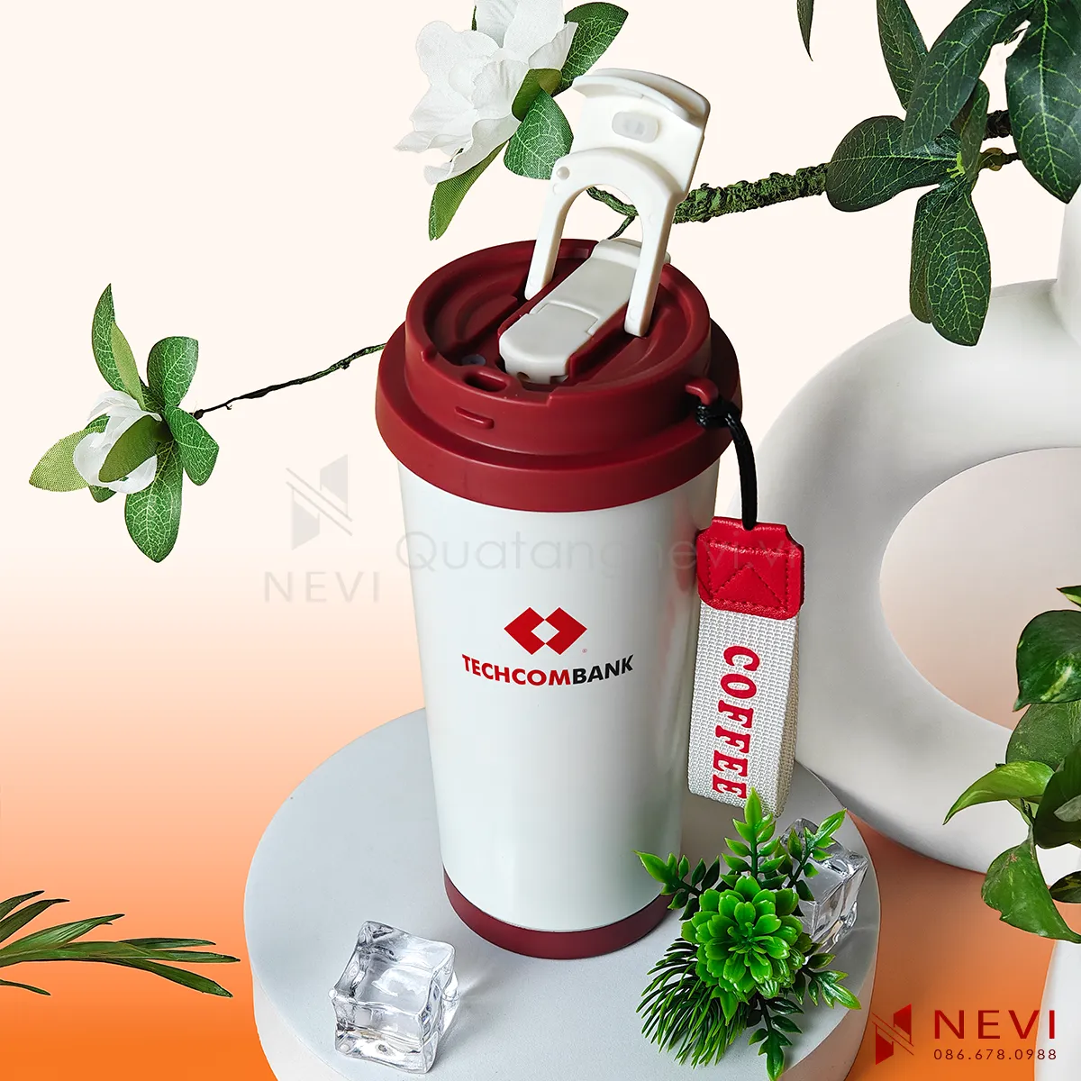 cốc giữ nhiệt inox 316 có vòi uống nắp bật tiện lợi