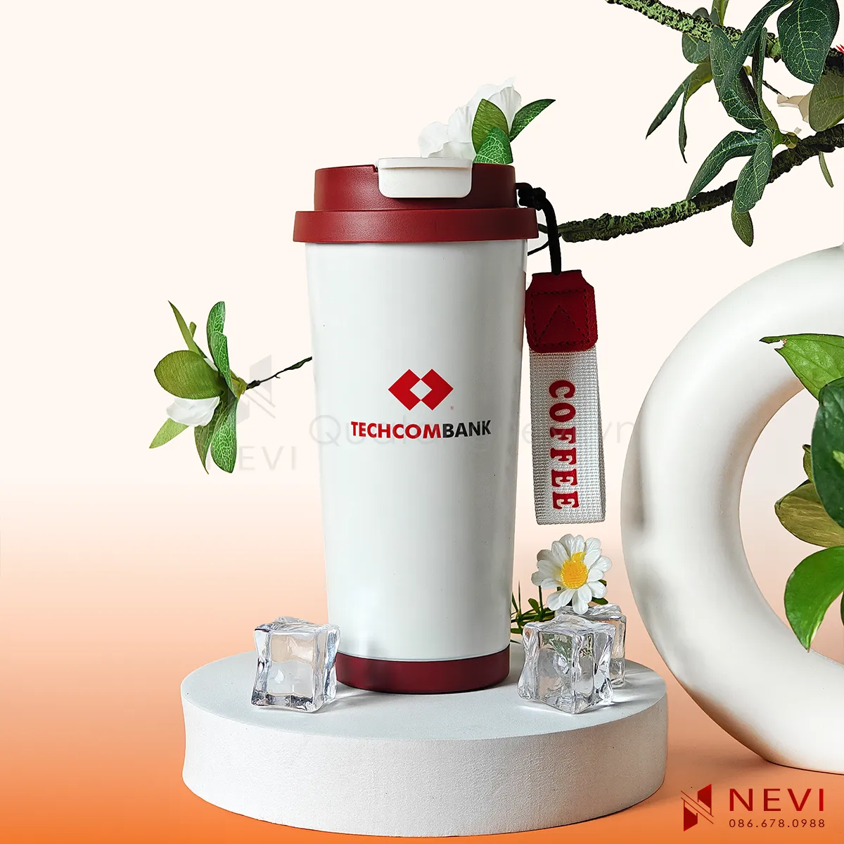 cốc giữ nhiệt inox 316 in logo theo yêu cầu