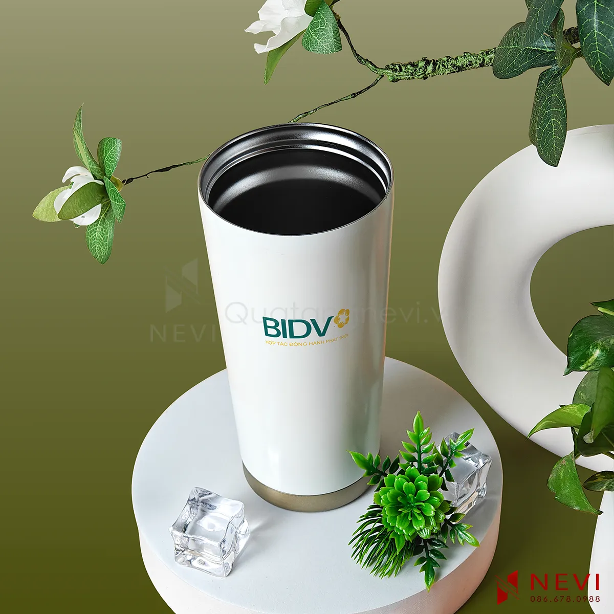cốc giữ nhiệt inox 316 có thiết kế miệng cốc rộng