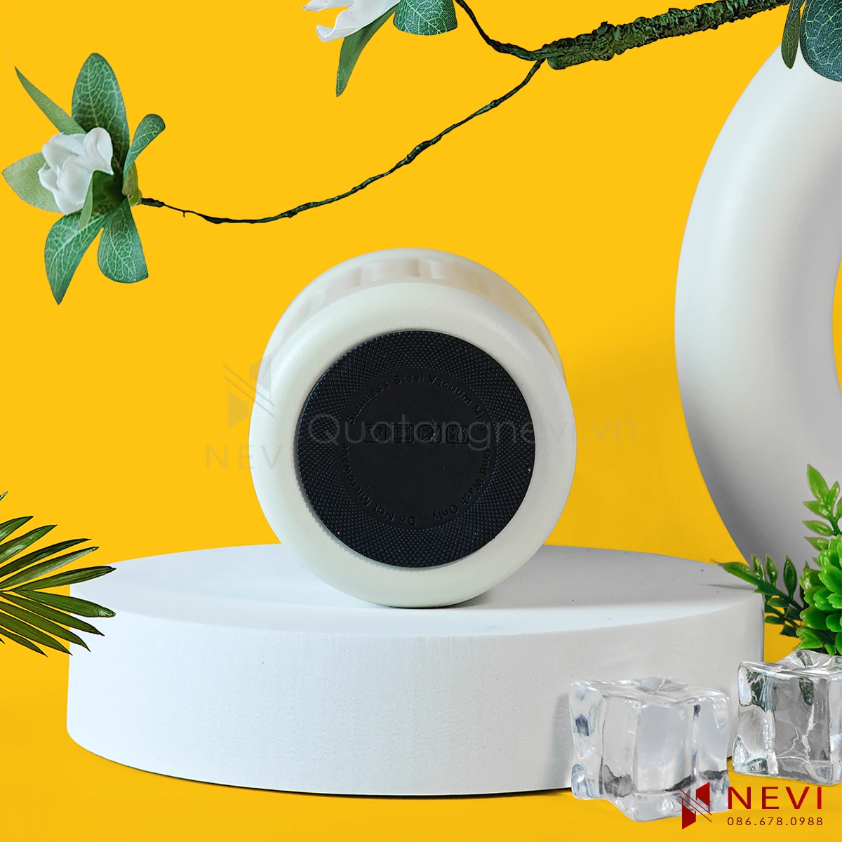 đế chống trượt của bình giữ nhiệt inox 316 hiển thị nhiệt độ