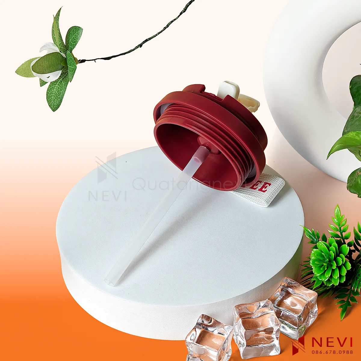 cốc giữ nhiệt inox 316 có ống hút silicon