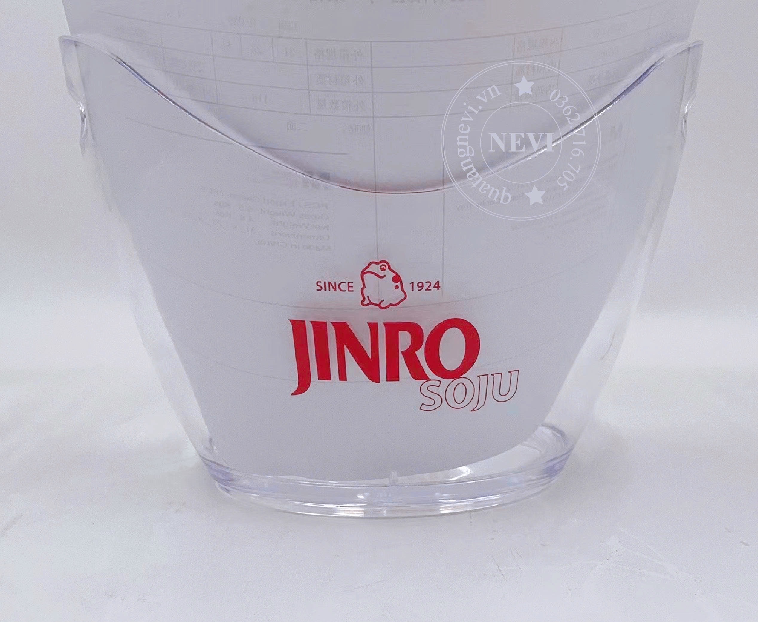 Xô Đá Nhựa Trong Suốt Jinro