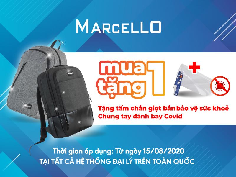 CHUNG TAY ĐÁNH BAY COVID - MUA BALO MARCELLO - TẶNG MẶT NẠ CHẮN GIỌT BẮN