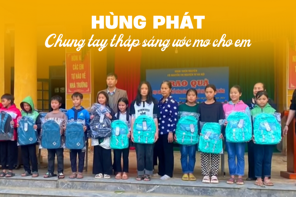 CÙNG CHUNG TAY THẮP SÁNG ƯỚC MƠ CHO CÁC EM NHỎ VÙNG CAO