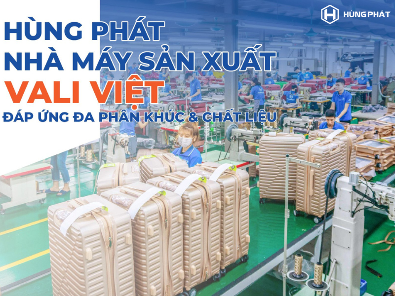 Hùng Phát, nhà máy sản xuất vali Việt, đáp ứng đa phân khúc và chất liệu 