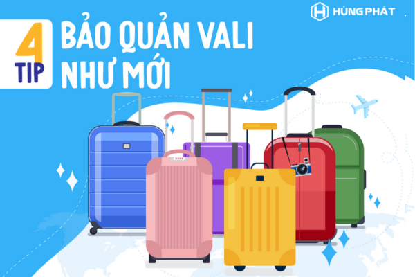 BỎ TÚI 4 TIP BẢO QUẢN VALI NHƯ MỚI MUA