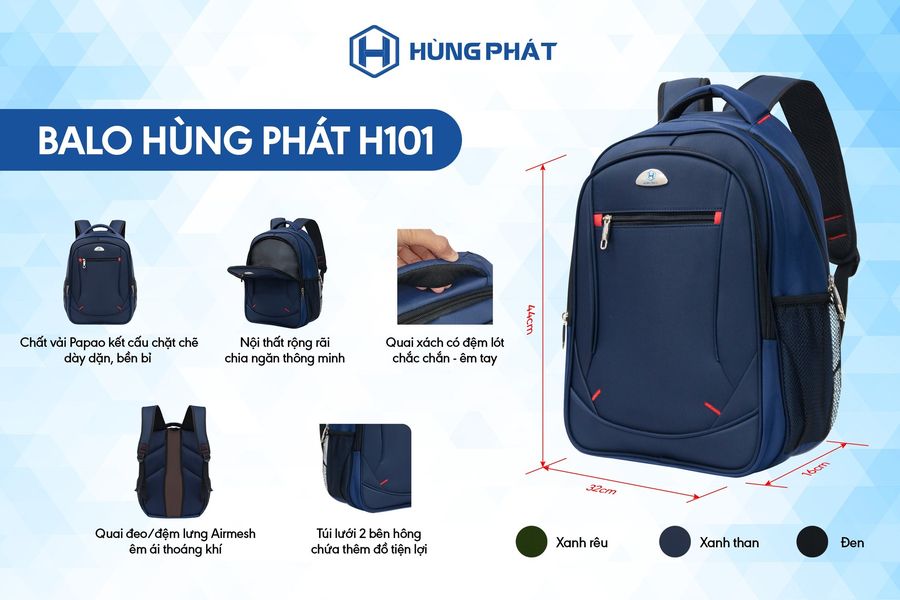 Balo HÙNG PHÁT H101