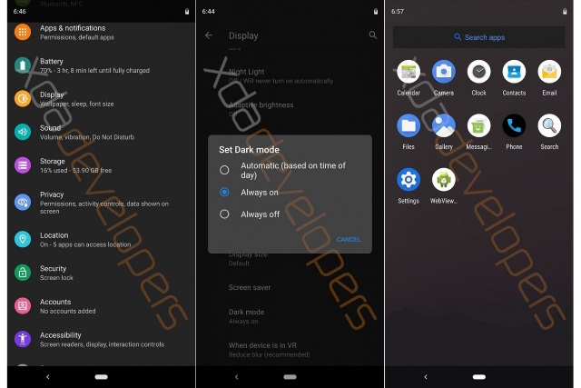 Dark Mode trên Android Q 