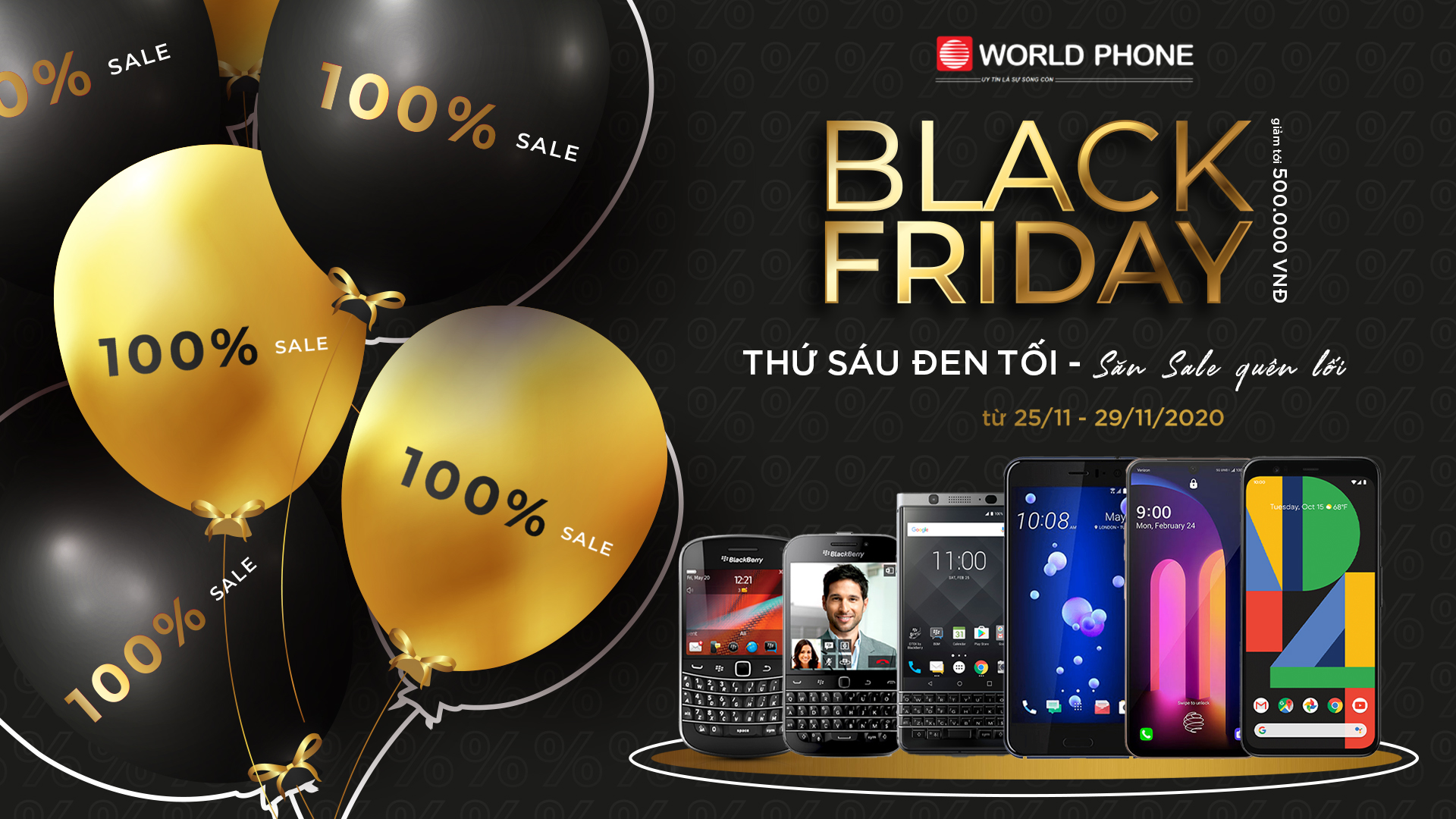 Chi tiết chương trình khuyến mãi BLACK FRIDAY 2020 của Worldphone