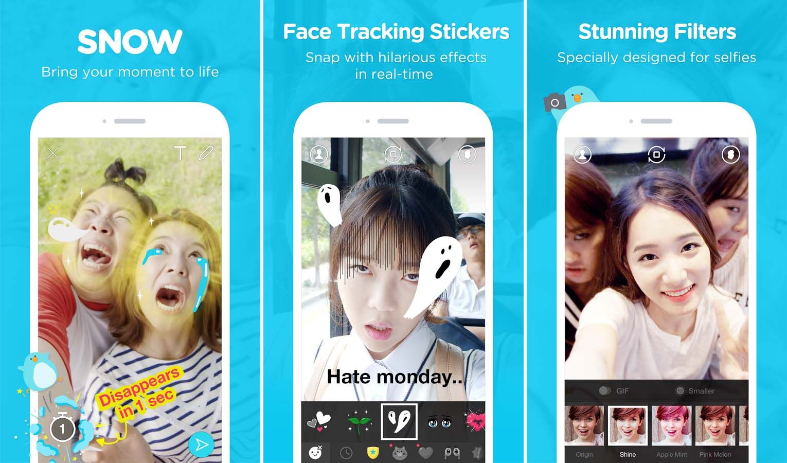 SNOW - TOP 5 ứng dụng chụp ảnh xuất thần trên Android