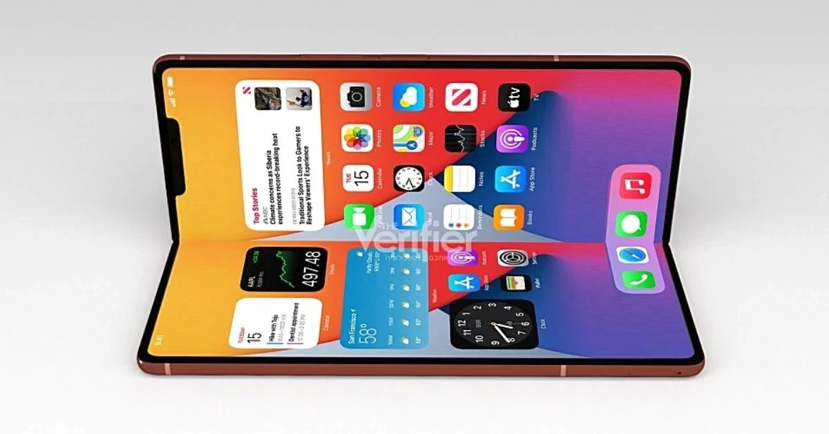 Thiết kế màn hình nắp gập của IPhone Fold khiến iFan hào hứng