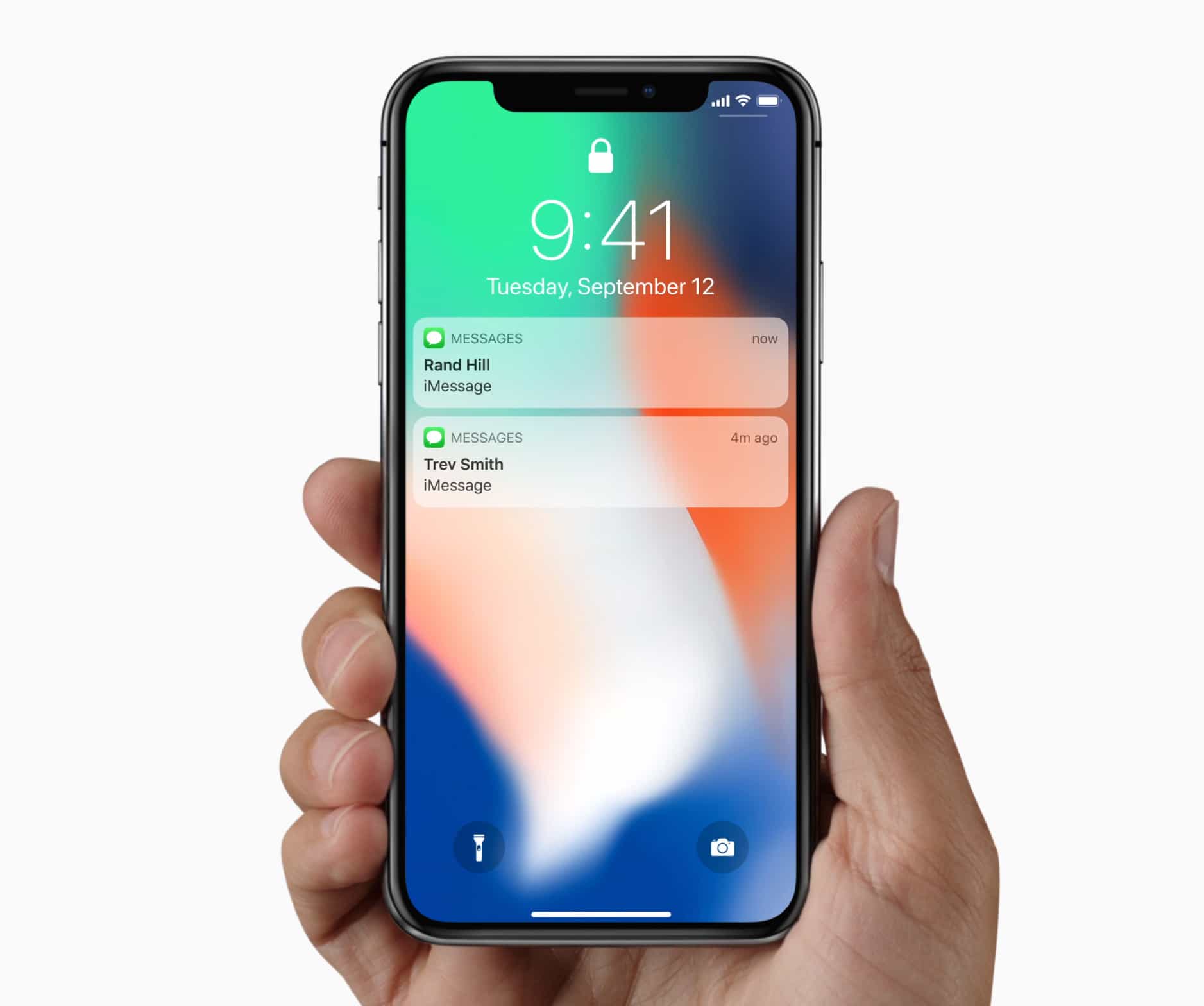 Phần thông báo chỉ hiển thị khi iPhone X nhận diện được khuôn mặt chủ nhân