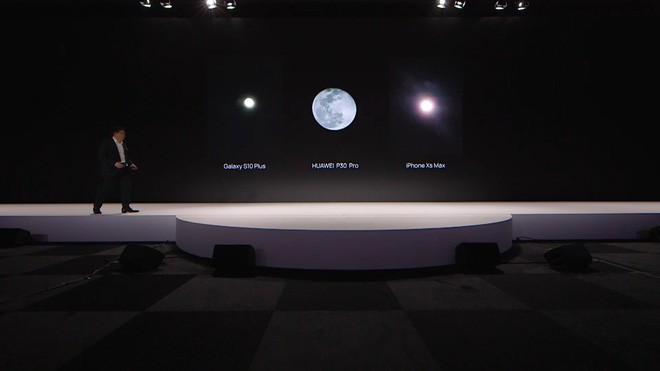 Moon mode của Huawei trong buổi ra mắt P30 Pro