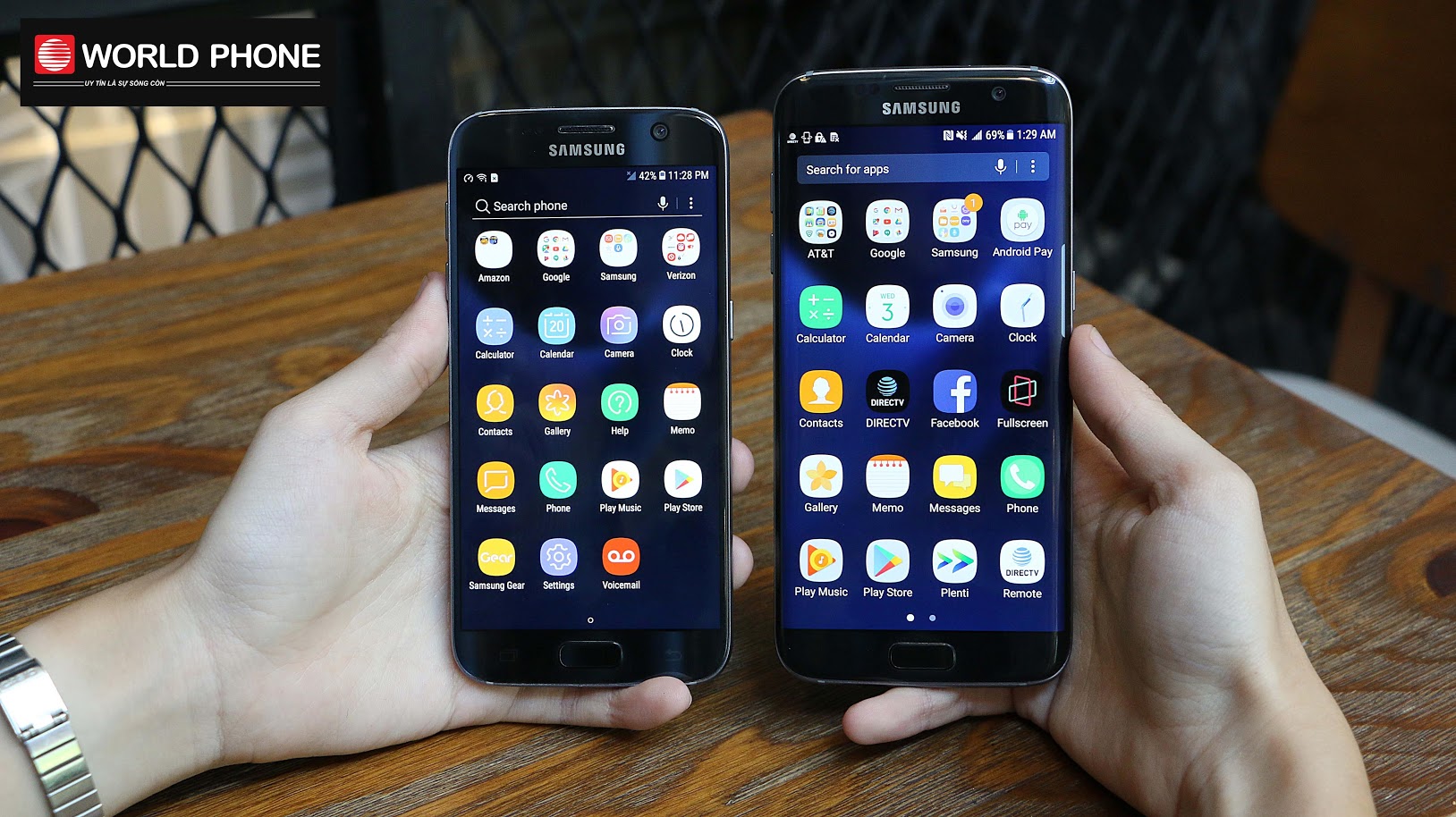 S7 đọ dáng cùng người anh em S7 Edge màn hình cong