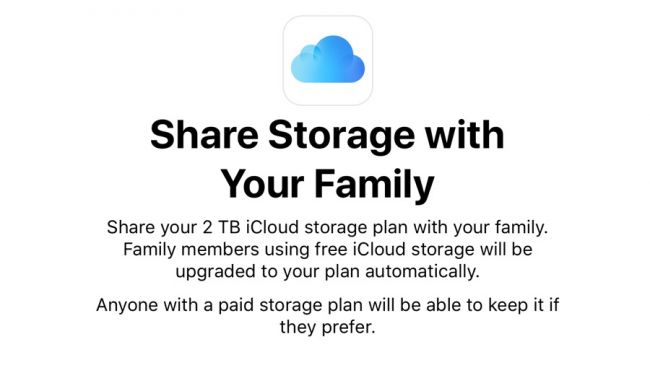 Chia sẻ dung lượng bộ nhớ với người thân, thả ga lưu trữ