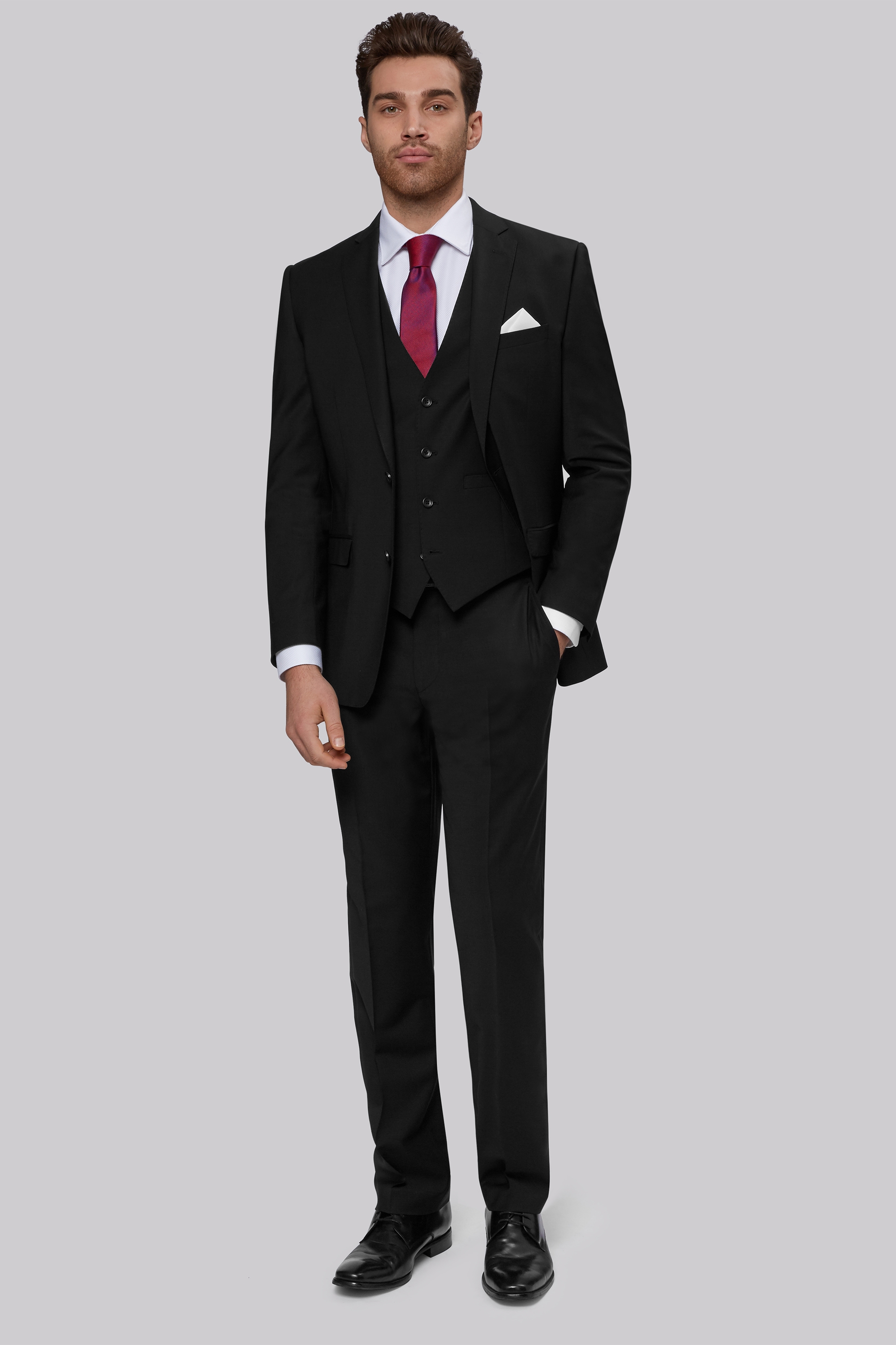 Giầy đen Suit đen