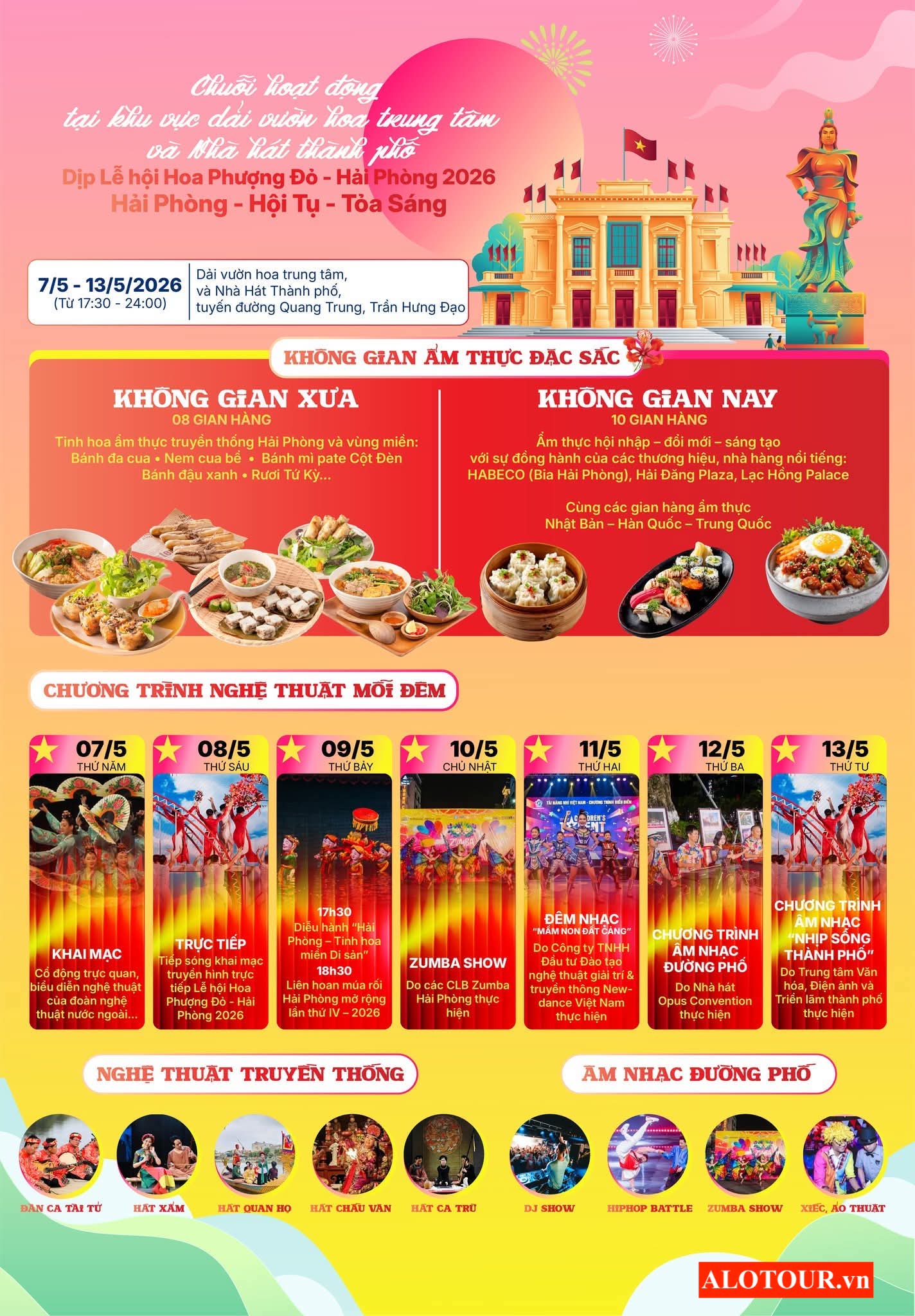 Lễ Hội Hoa Phượng Đỏ Hải Phòng 2026 diễn ra từ 07/05-13/05 - ALO TOUR