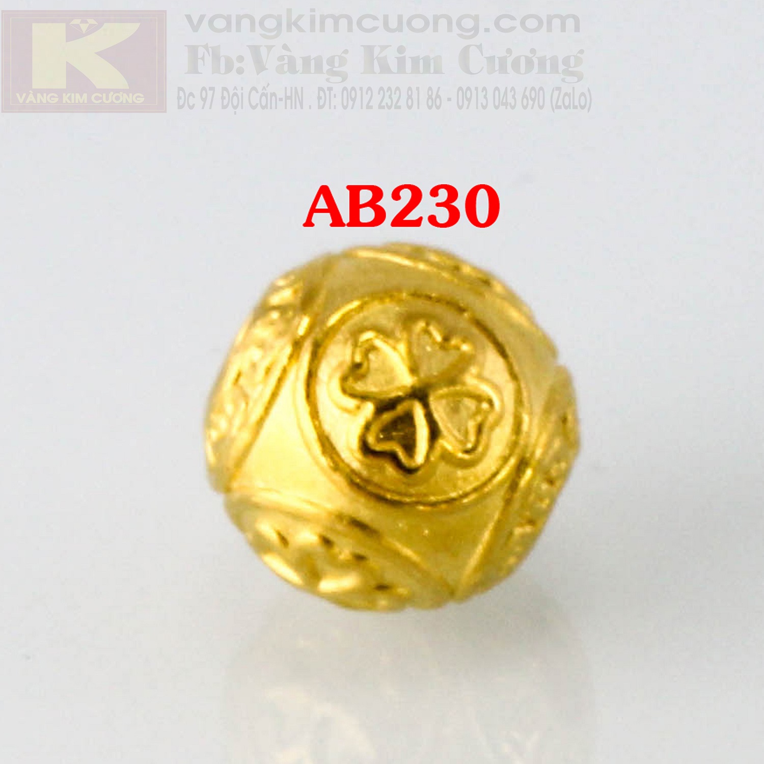 Charm cầu may mắn 24k mã AB230