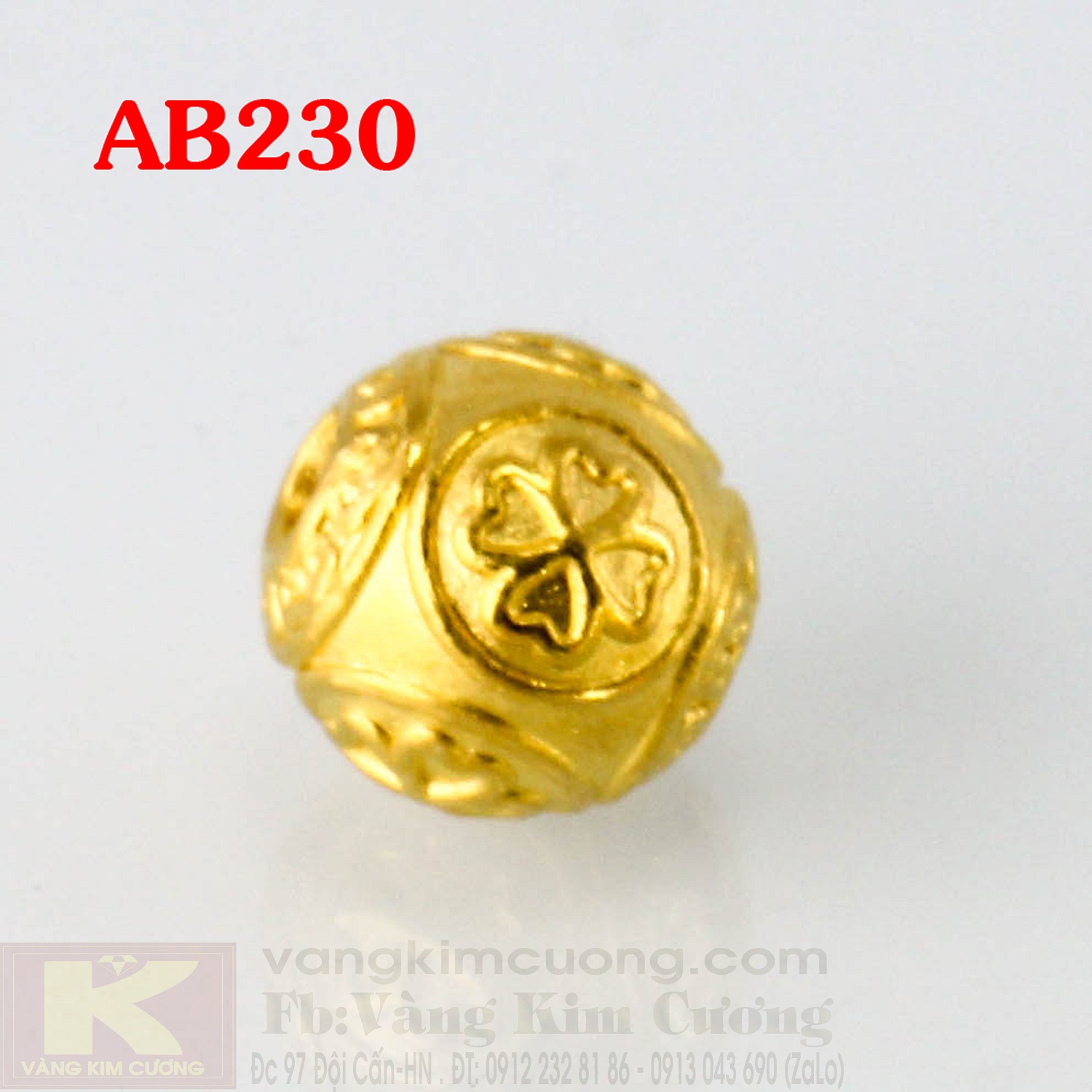 Charm cầu may mắn 24k mã AB230