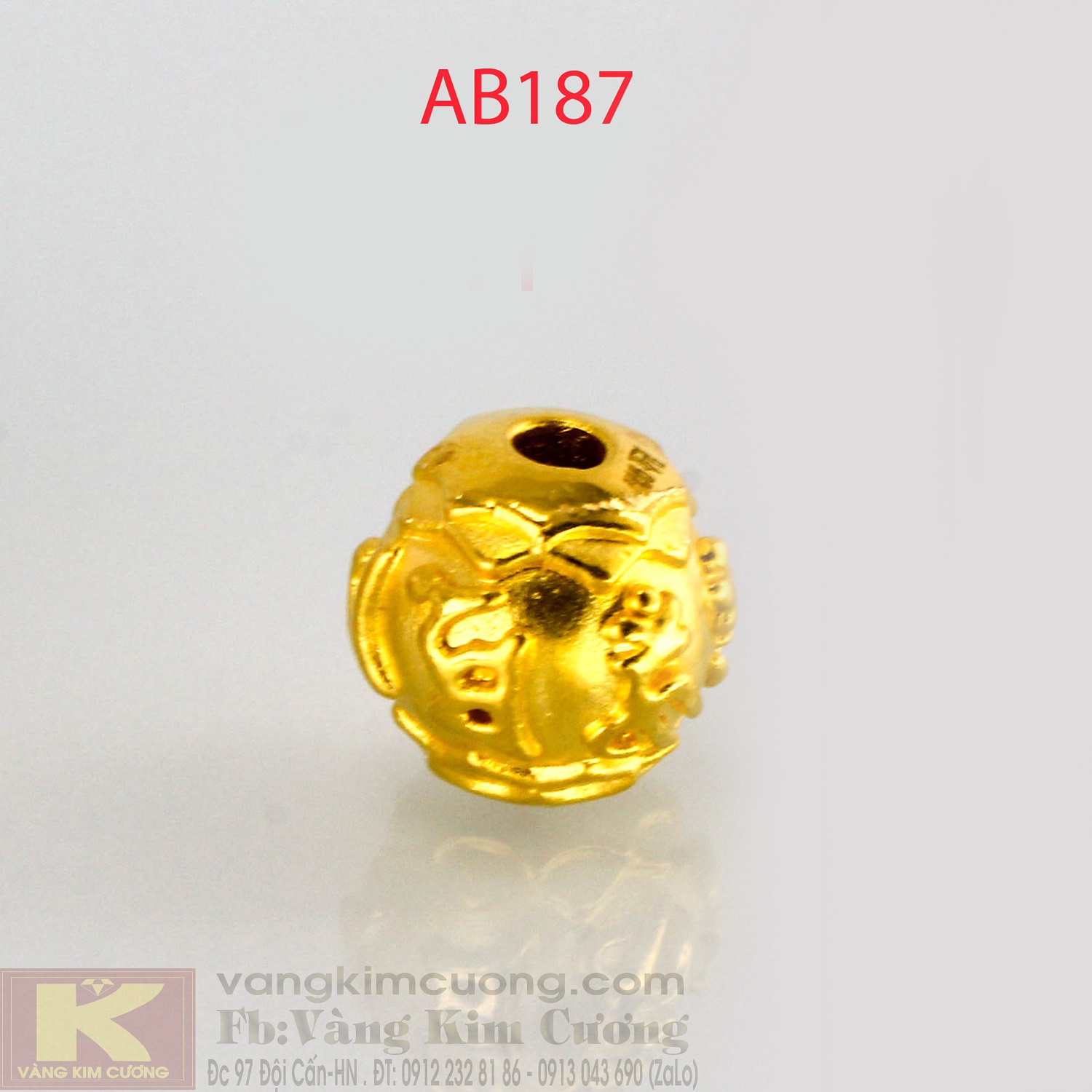 Charm bình an 24k mã AB187