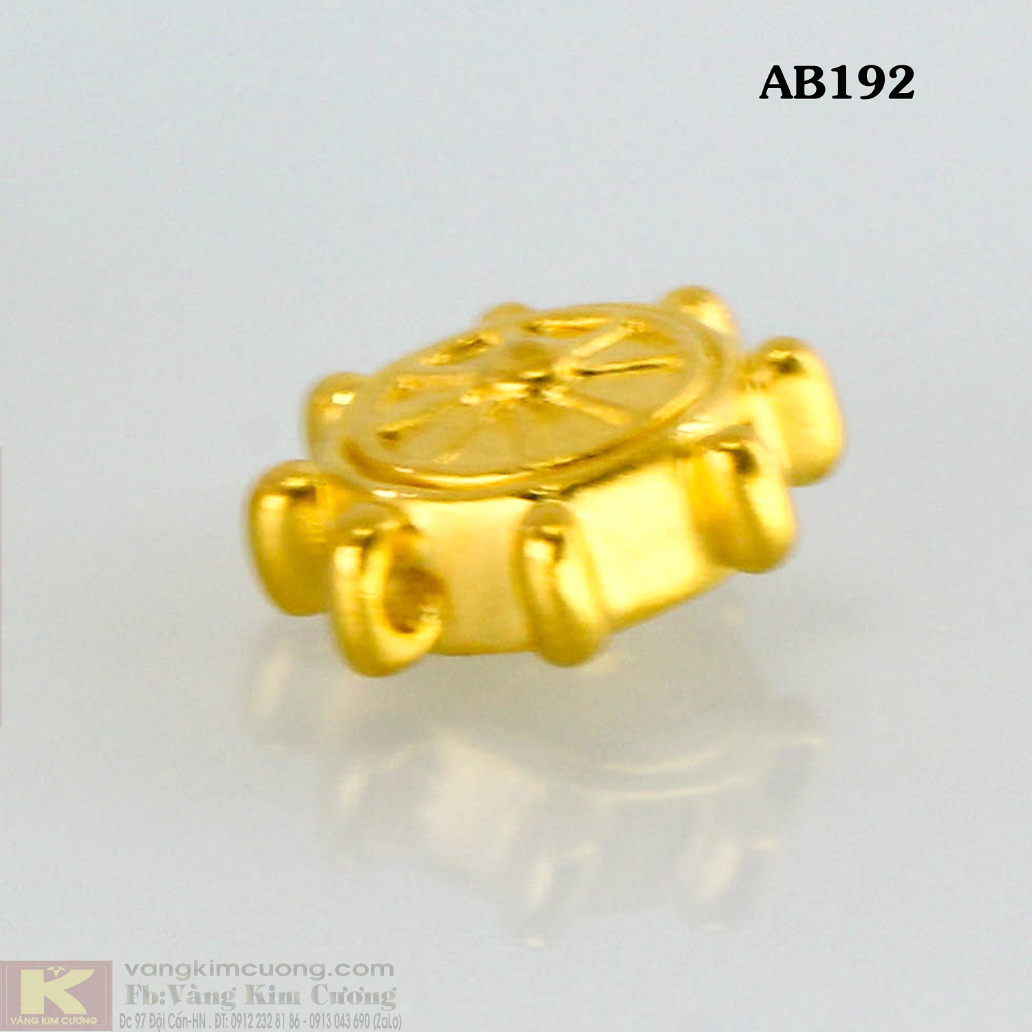 Charm vòng quay may mắn 24k mã AB192