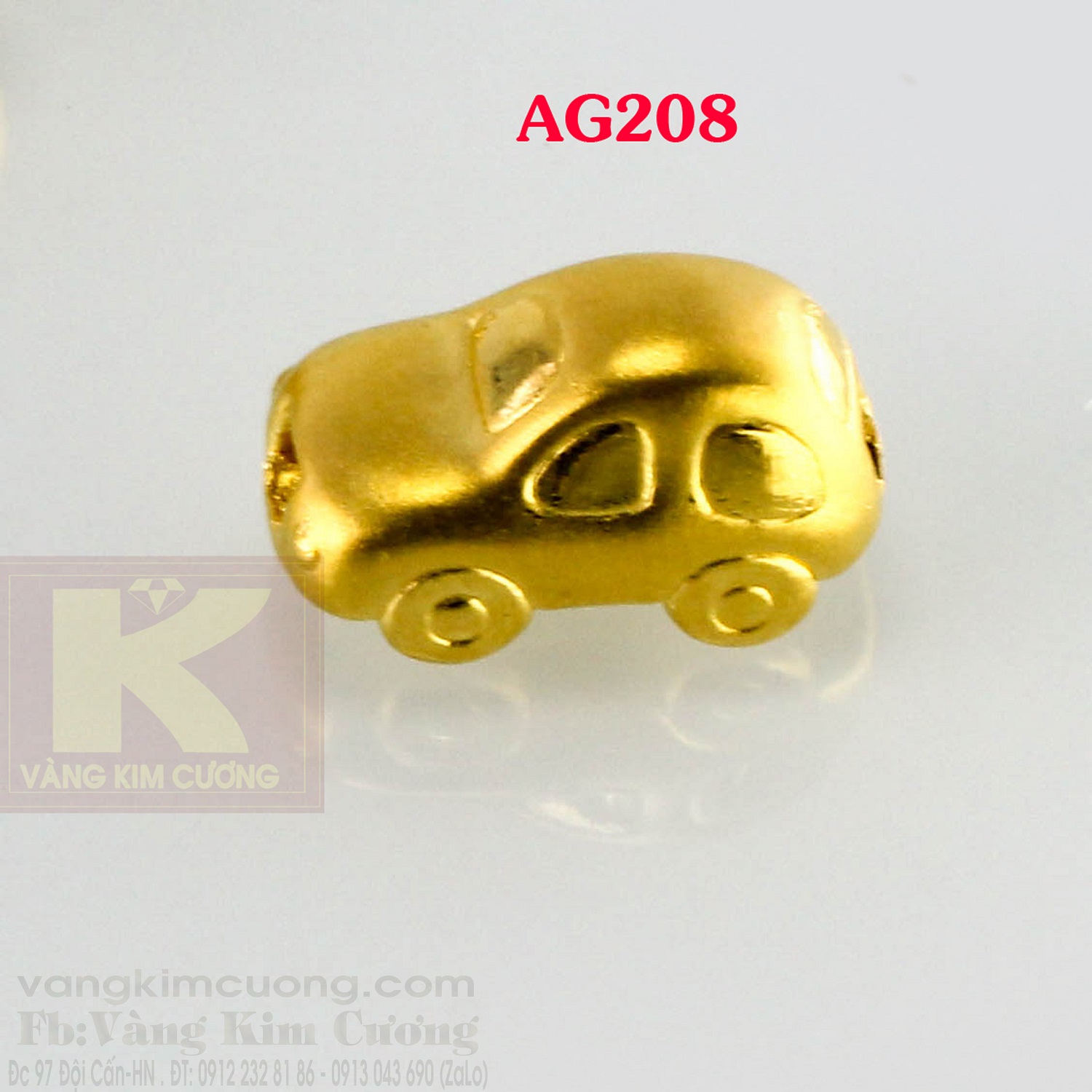 Charm xế vàng 24k mã AG208