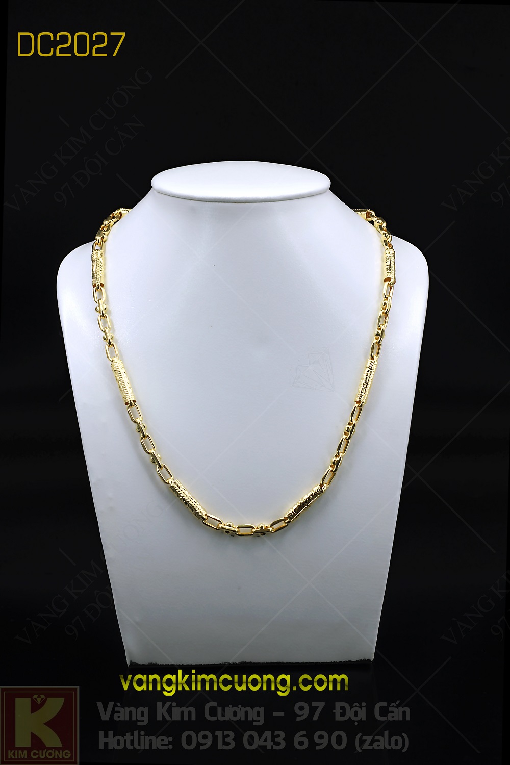 Dây chuyền nam 16k 3D DC2027