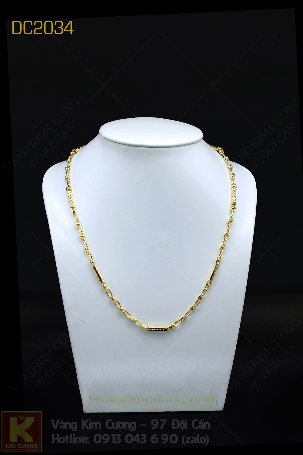 Dây chuyền nam 16k 3D DC2034