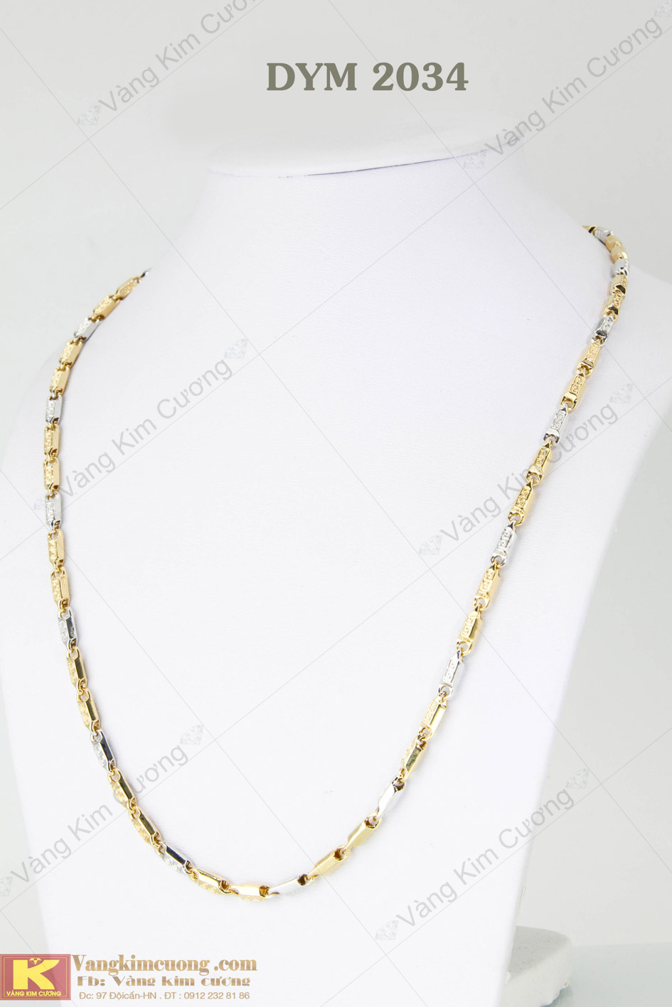 Dây Chuyền Nam Vàng 18K Mã Dym2034
