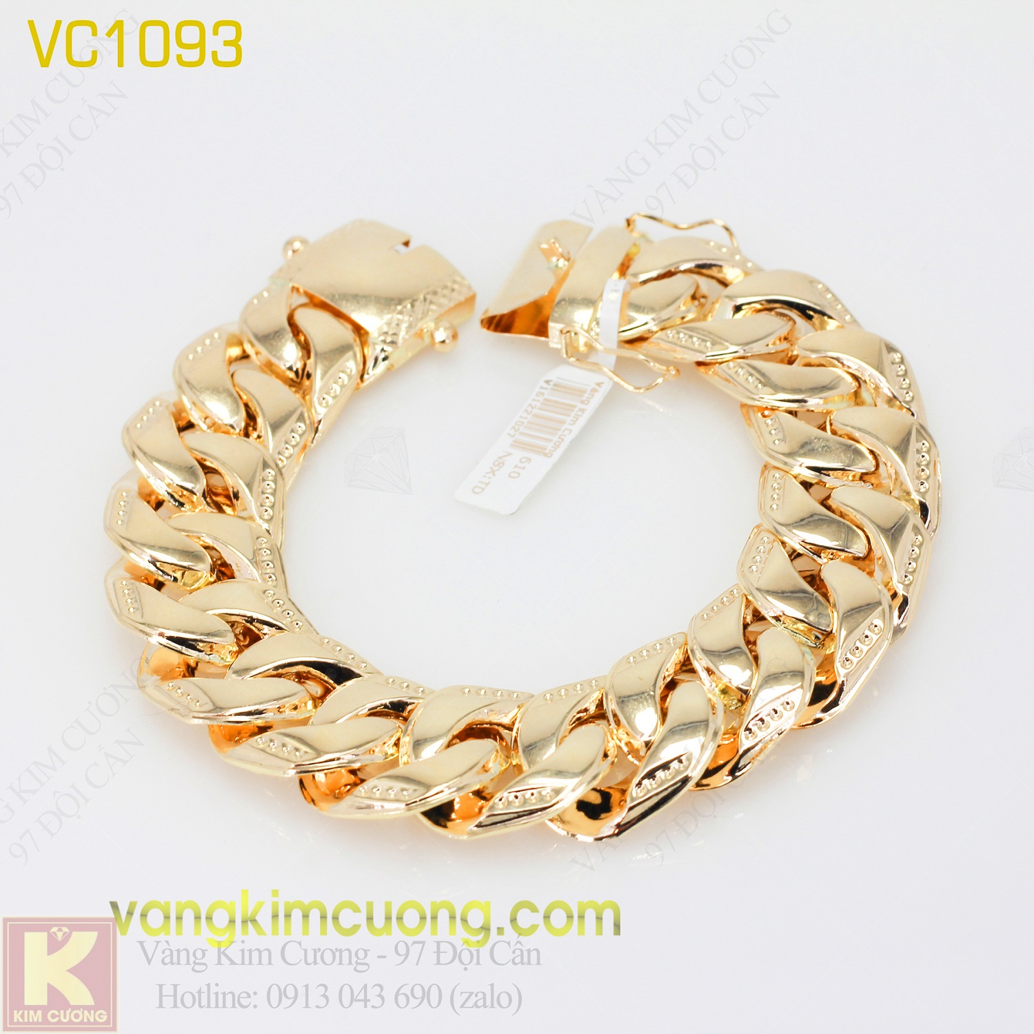 Lắc tay nam 16k 3D VC1093