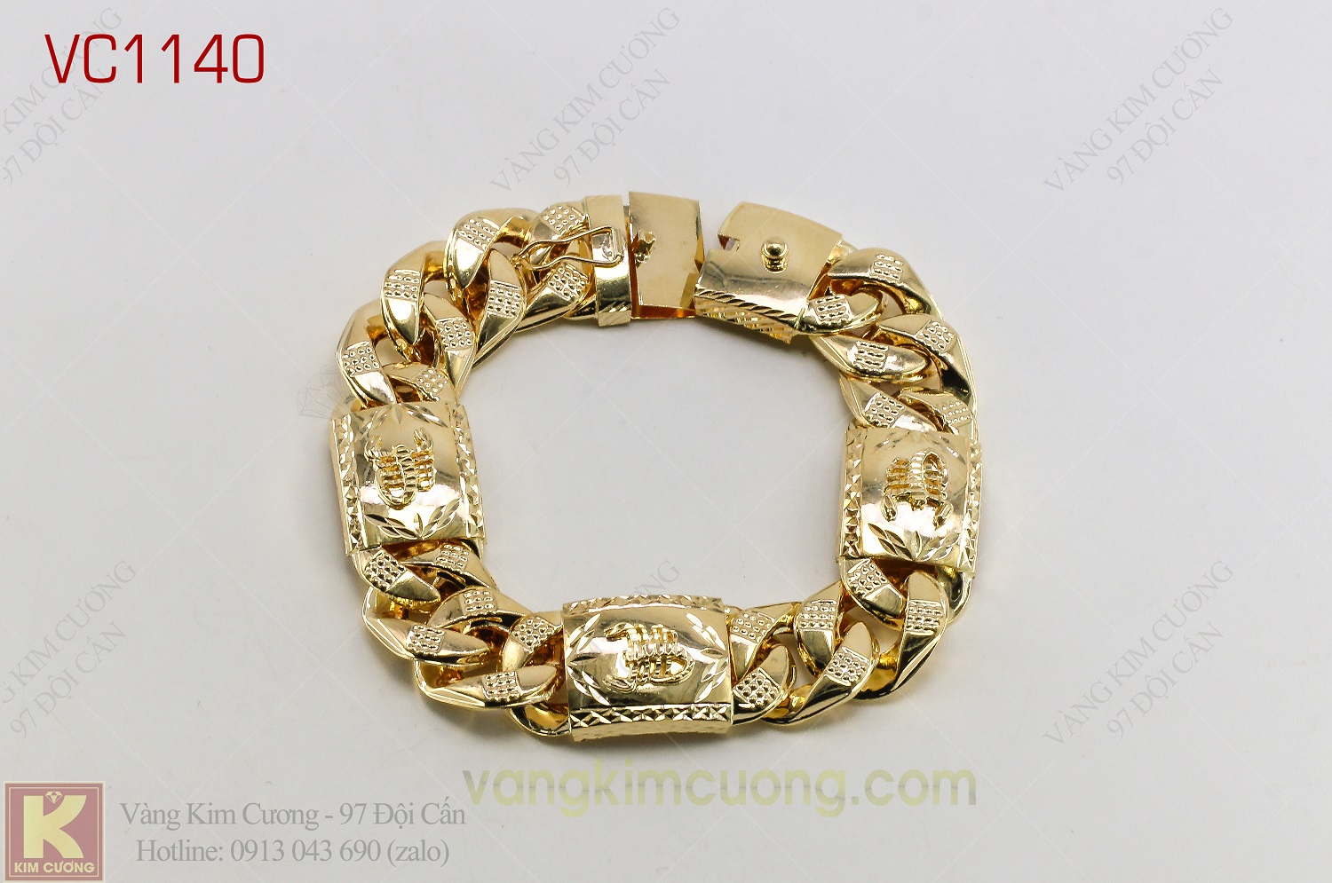 Lắc tay nam 16k 3D VC1140