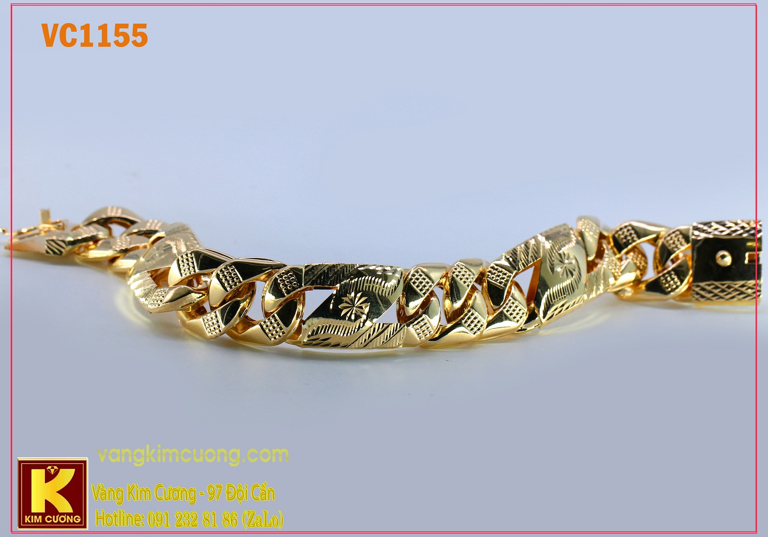 Lắc tay nam 16k 3D VC1155