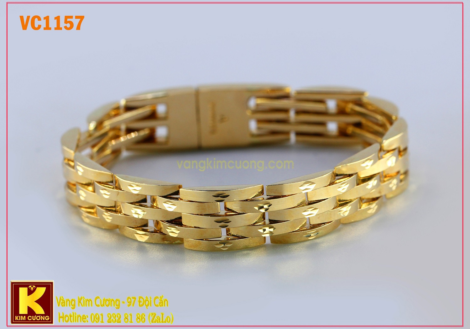 Lắc tay nam 16k 3D VC1157