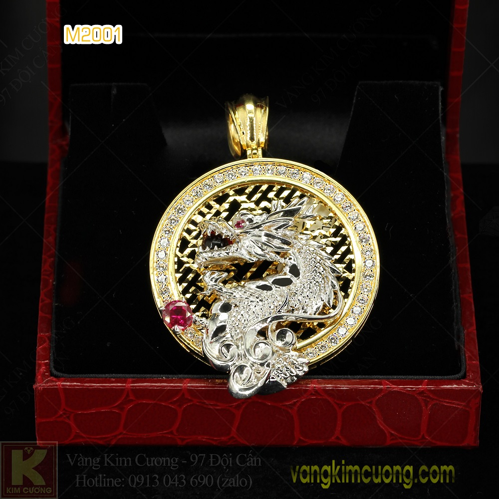 Mặt dây nam 16k 3D M2001