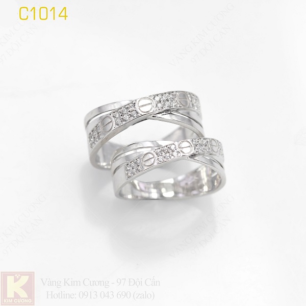Nhẫn cưới italy 18k C1014