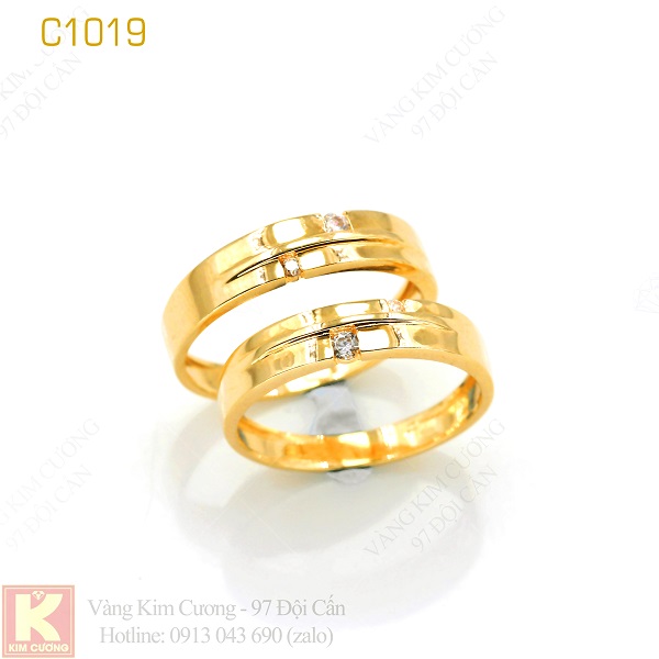 Nhẫn cưới vàng C1019