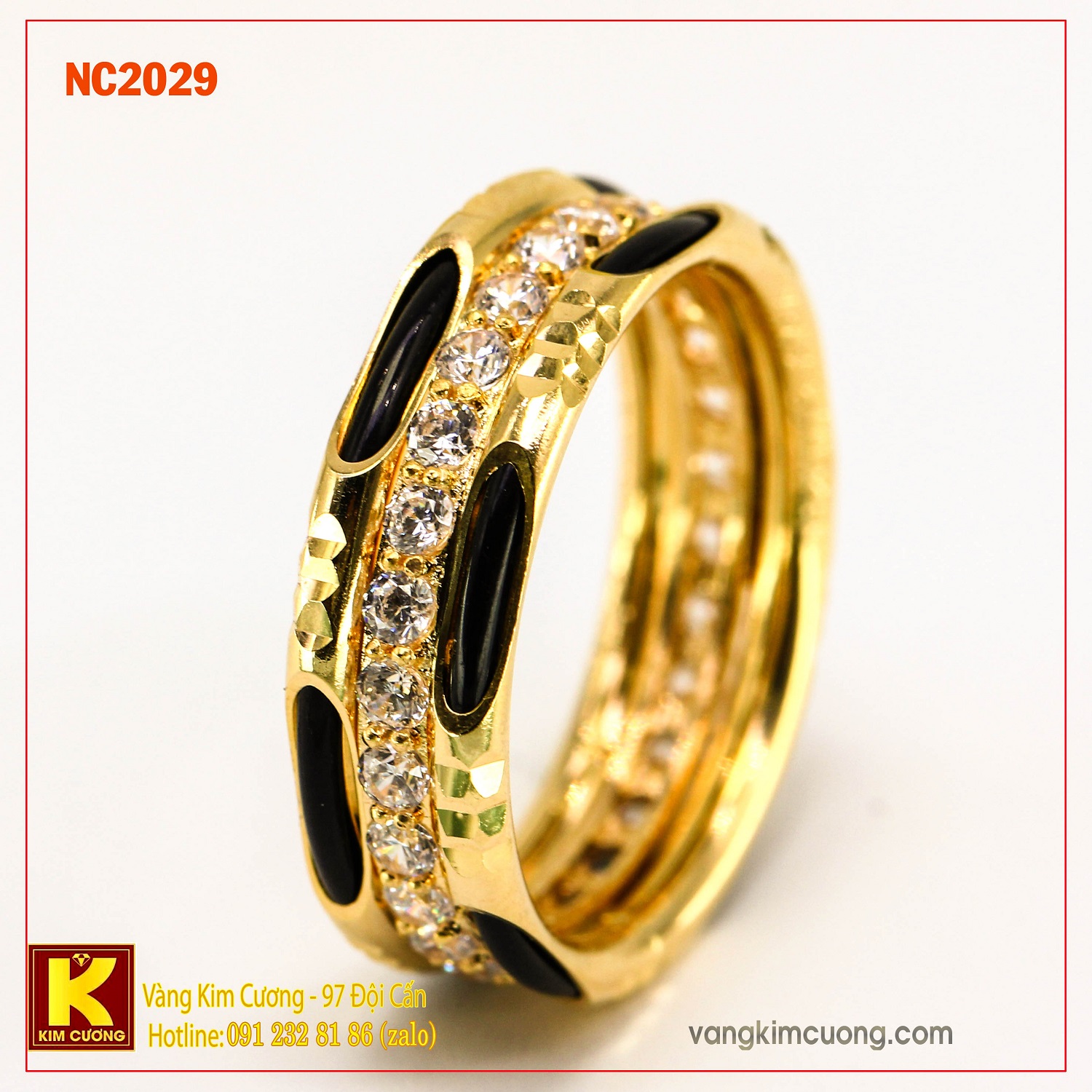 Nhẫn nam đá quý Sapphire phong thủy 16k NC2029