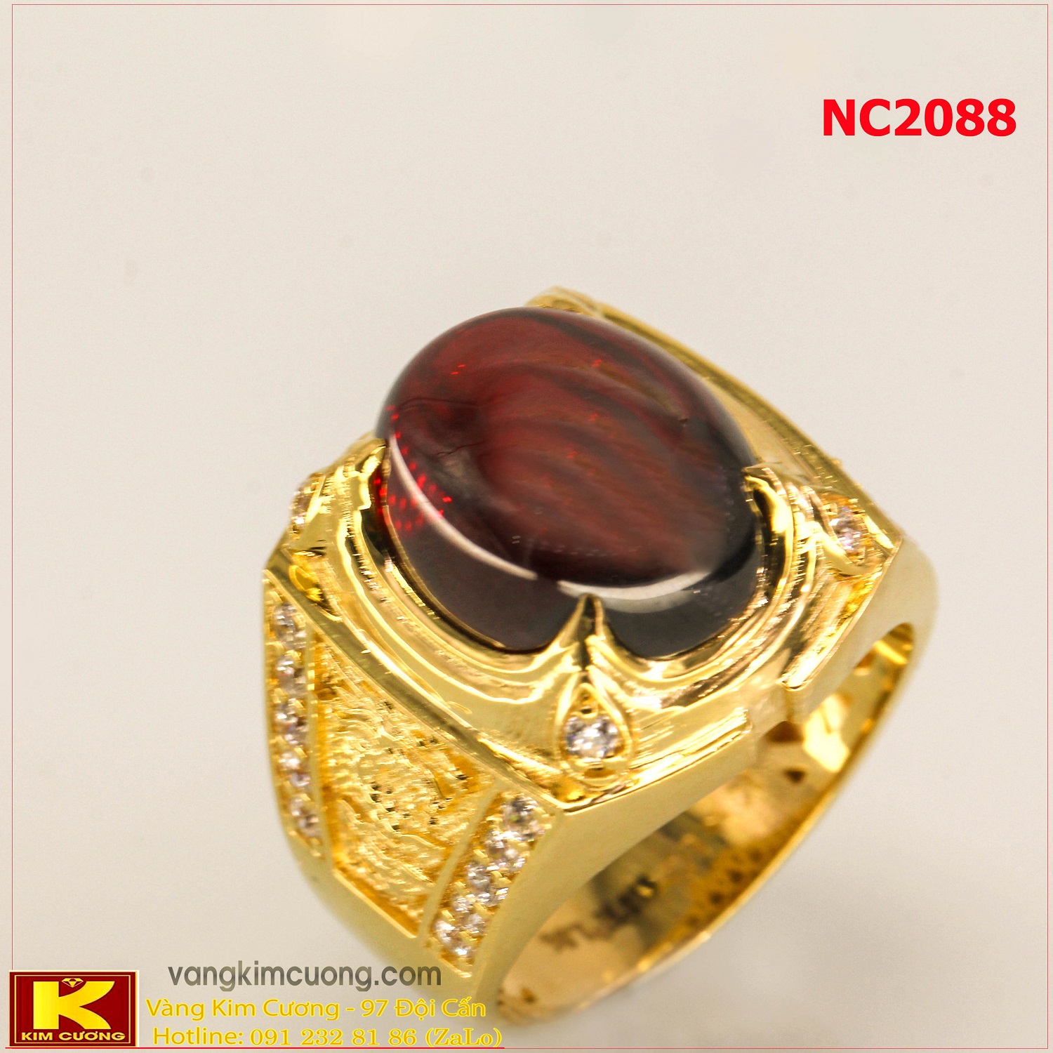 Nhẫn nam đá quý phong thủy NC2088