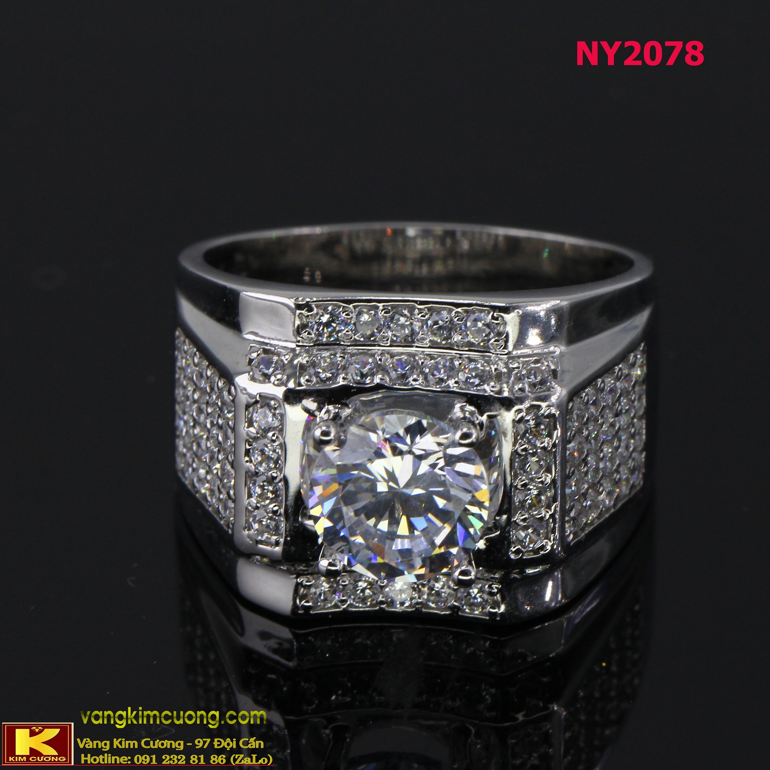 Nhẫn Nam Vang Trắng Ny2078