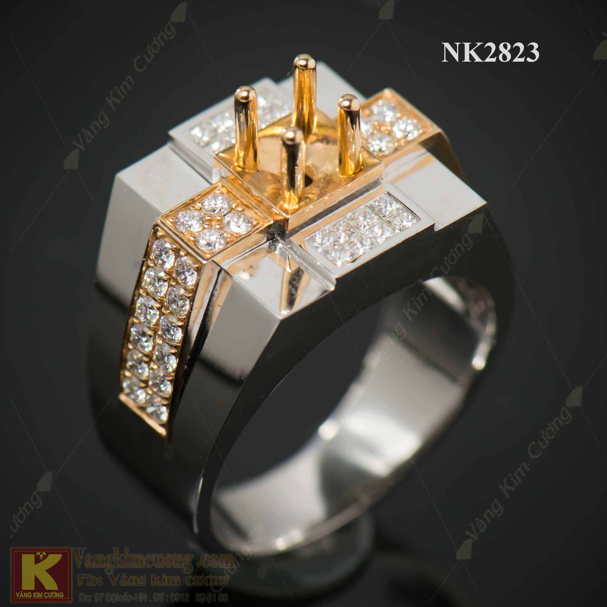Nhẫn kim cương nam NK2823