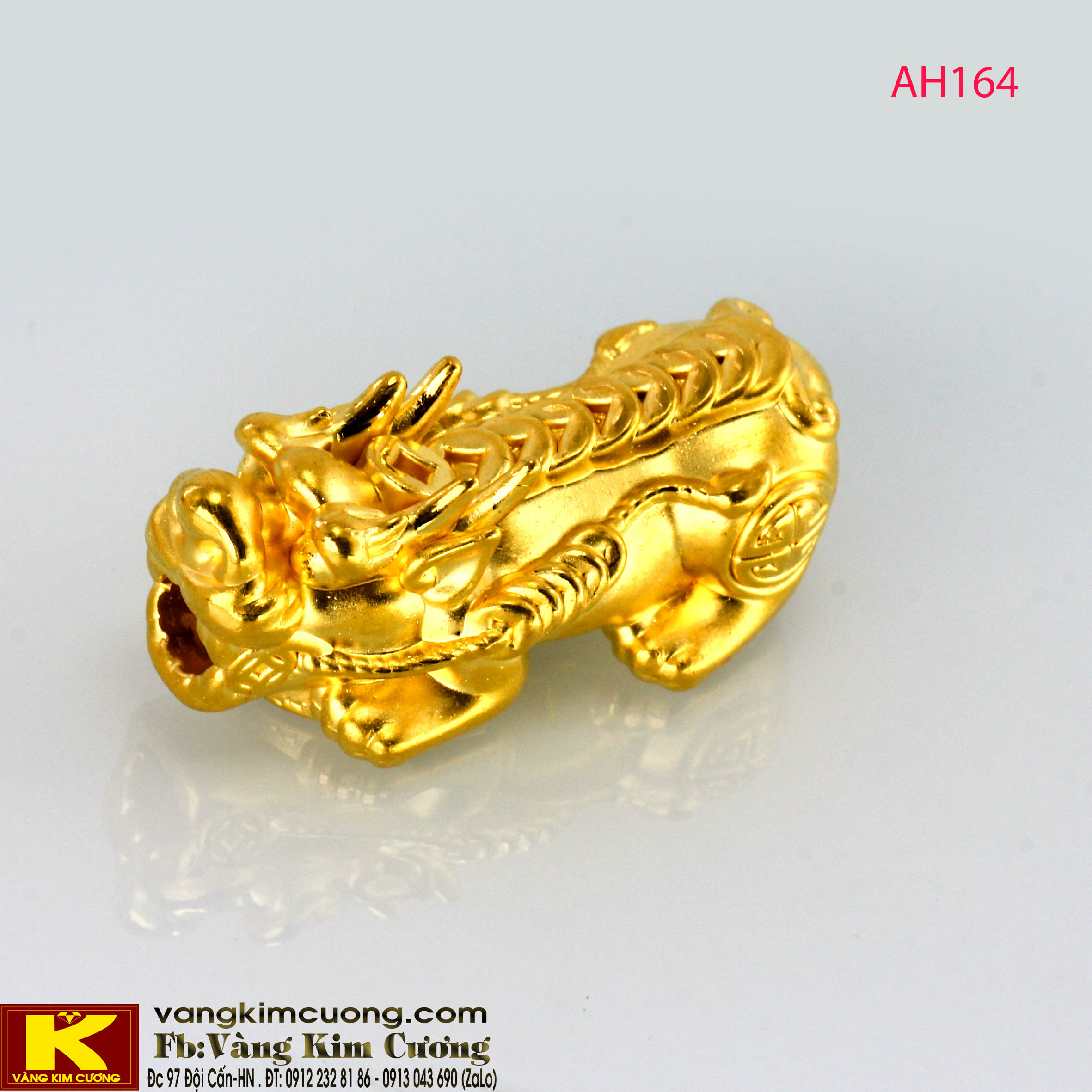 Charm tỳ hưu vàng 24k AH164