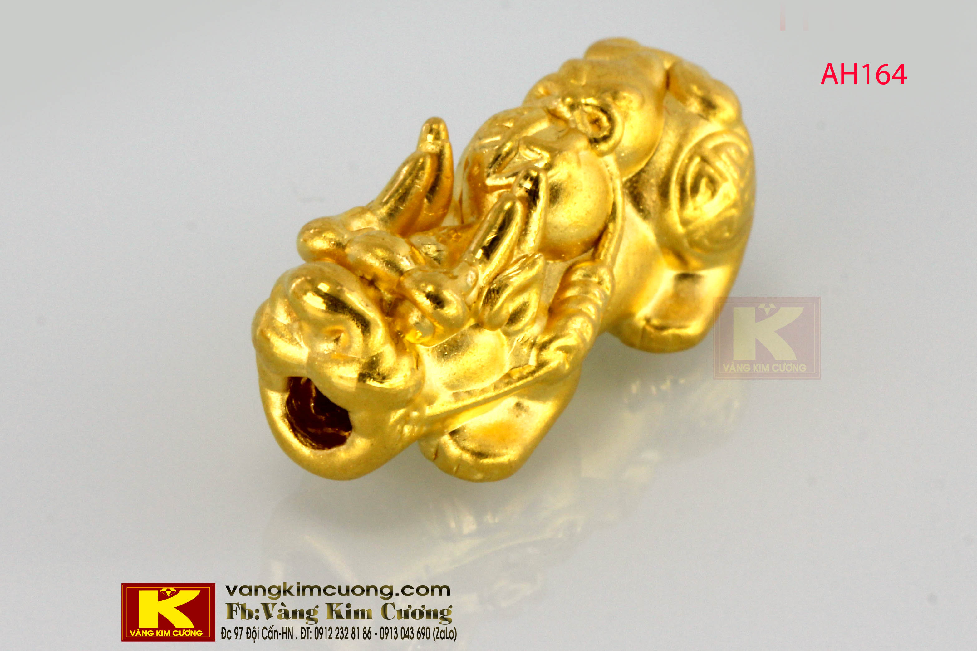 Charm tỳ hưu vàng 24k AH164