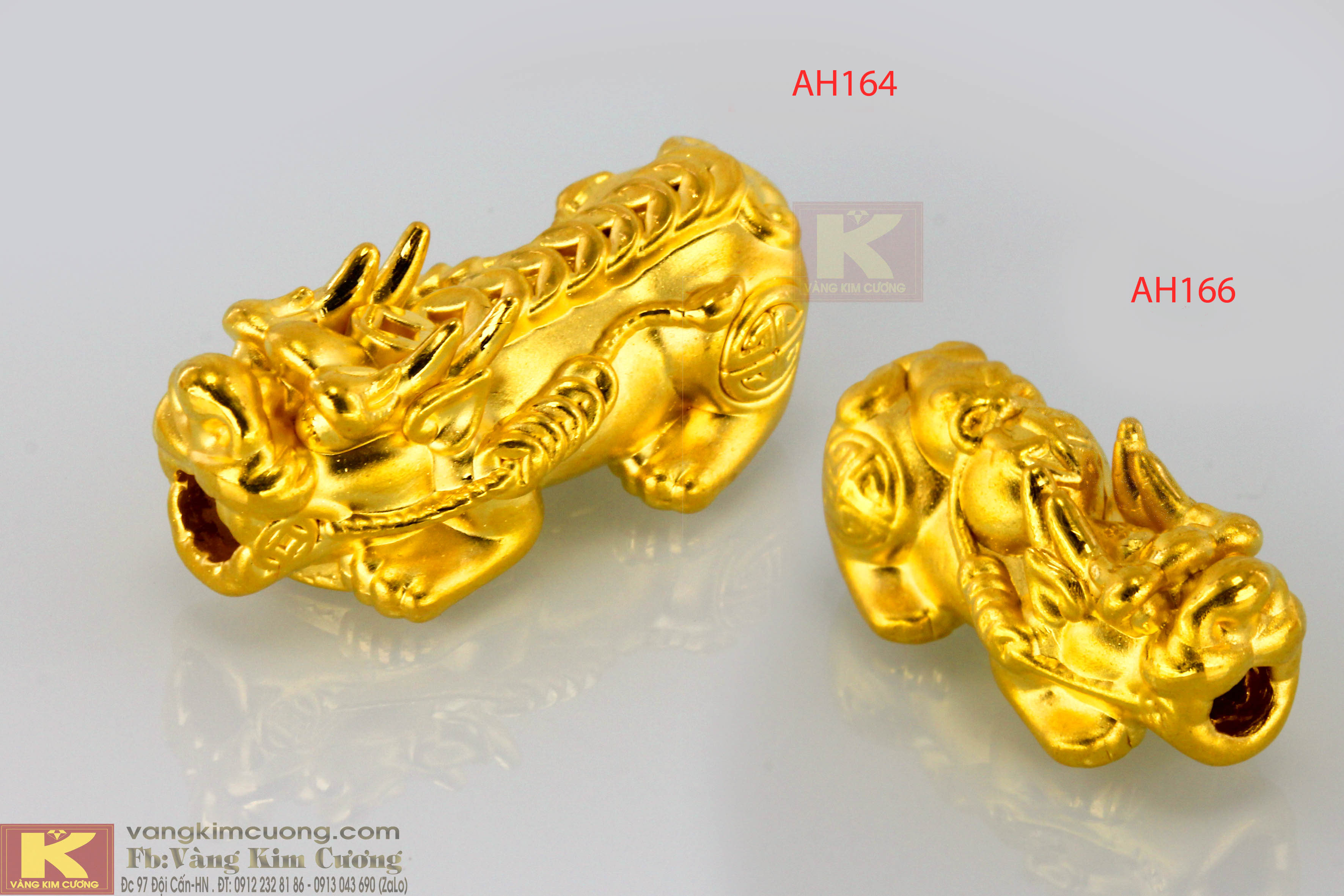 Tỳ hưu vàng 24k AH166
