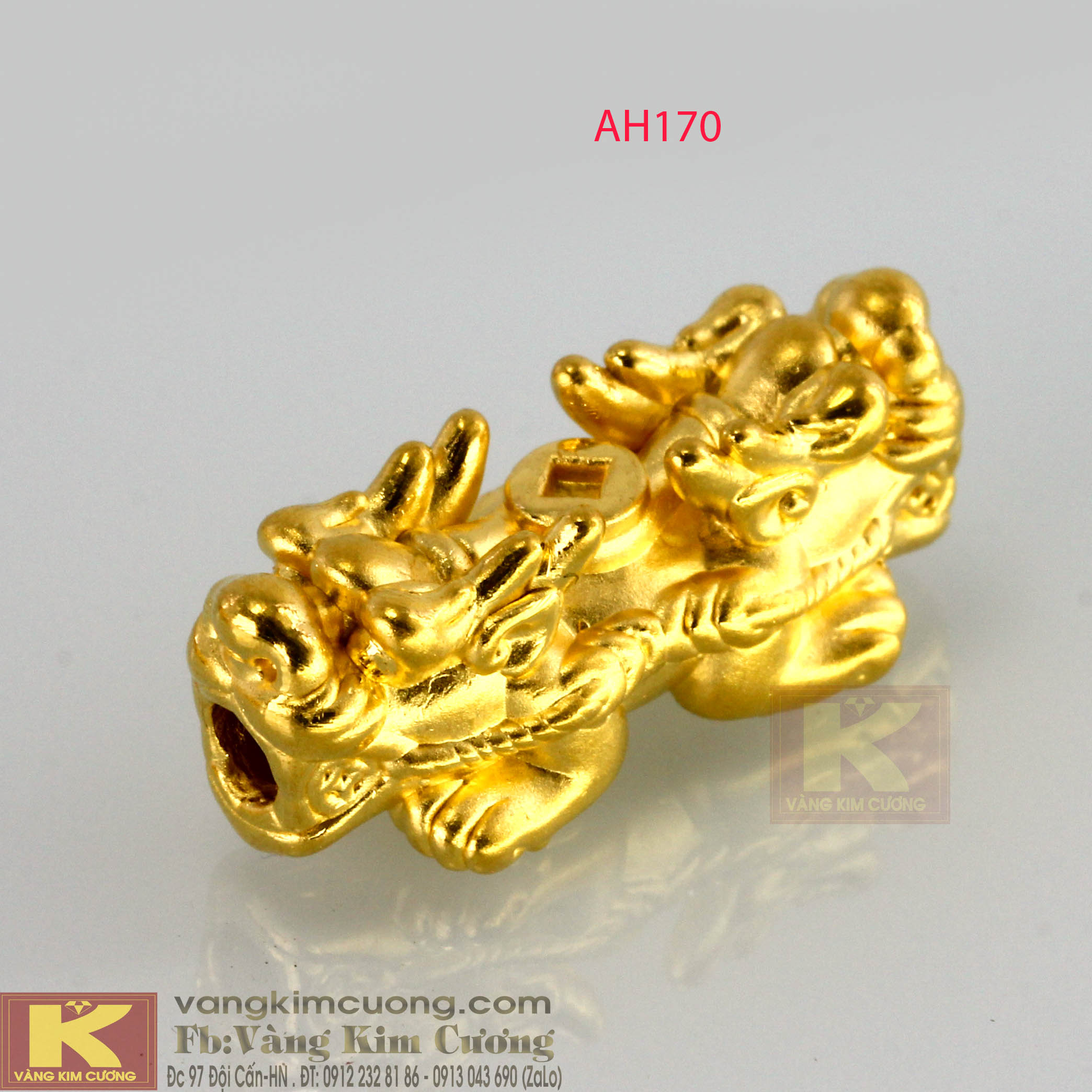 Tỳ Hưu tích tài lộc vàng 24k mã AH170