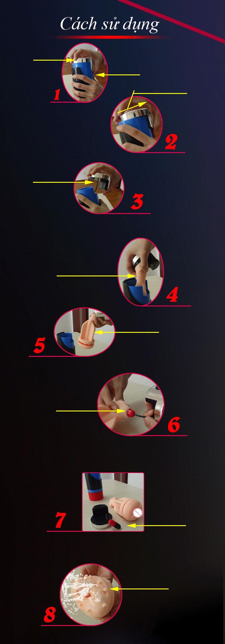 cách dùng Máy thủ dâm cao cấp youcup stuplus